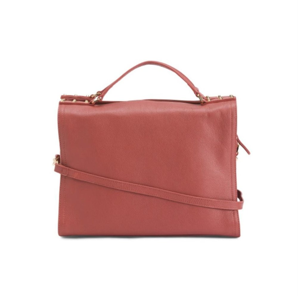 NWT C&C California Lexi Stud Leather Satchel